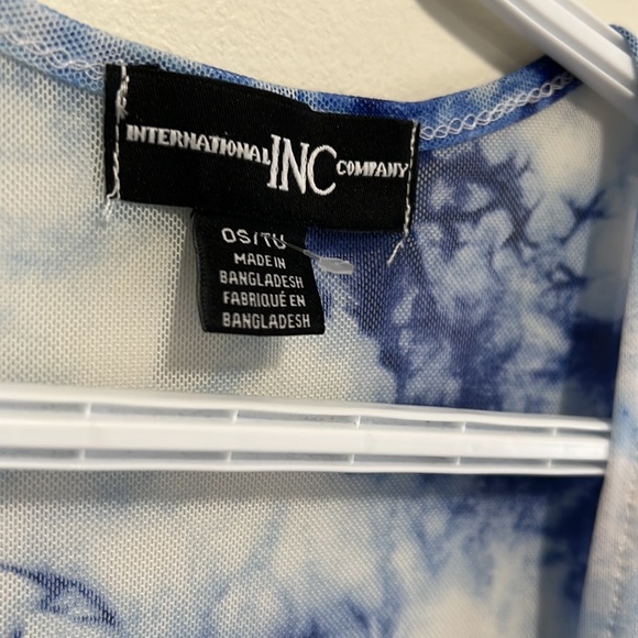 INC sheer TieDye kimono Beach Resort-wear Cover Up - Picture 2 of 6